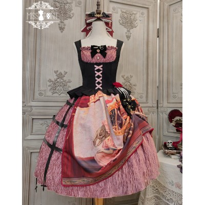 Miss Point Freak Show Circus Birdcage Velvet JSK(Reservation/Full Payment Without Shipping)